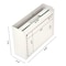 Adiroffice Wall Mountable Medium Size Steel Multi-Purpose Suggestion Drop Box, PK2 ADI631-02-WHI-2pk - alternate 2